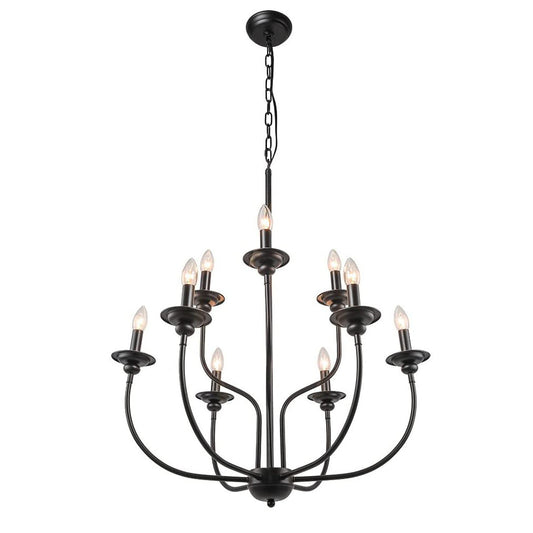 9 Light Candle Style Empire Chandelier,Classic / Traditional Celling Light for Living Room,Dining Room, Kitchen,Foyer and Bedroom