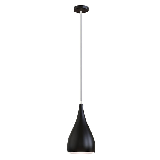 Nordic Matte Black Industrial Hanging Pendant Light for Dining Room Living Room Bedroom Bars