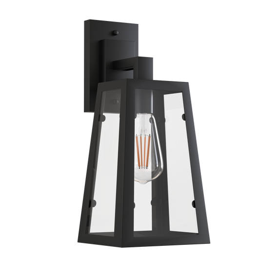 1-Light Black Sconces Wall Lighting with Open Metal Cage, Industrial Porch Light Fixture Bathroom Vanity Lights,Retro Design 1/2PCS