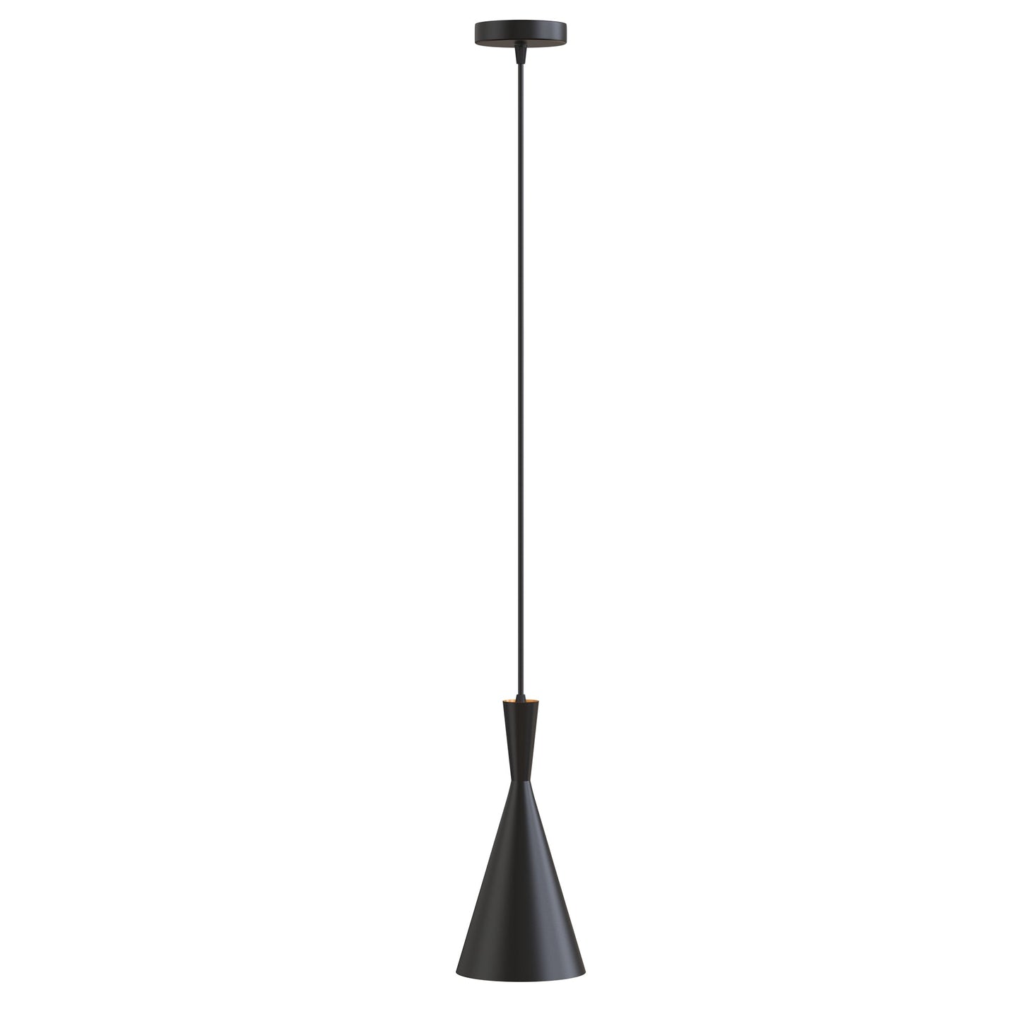 1-Light Black Pendant Lights, Farmhouse Pendant Lighting Kitchen Island, Metal Hanging Kitchen Lights