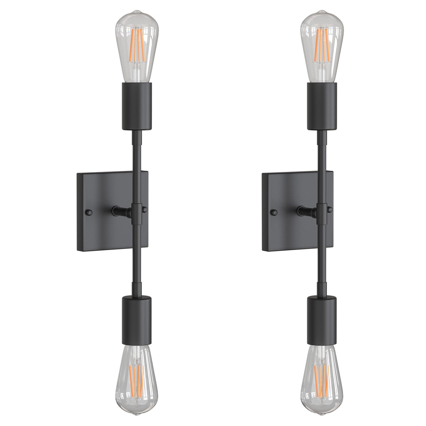 2 Light Vanity Light Double l Sconce Light,Linear Wall Lamp for Hallway Kitchen Bathroom,2 Pack