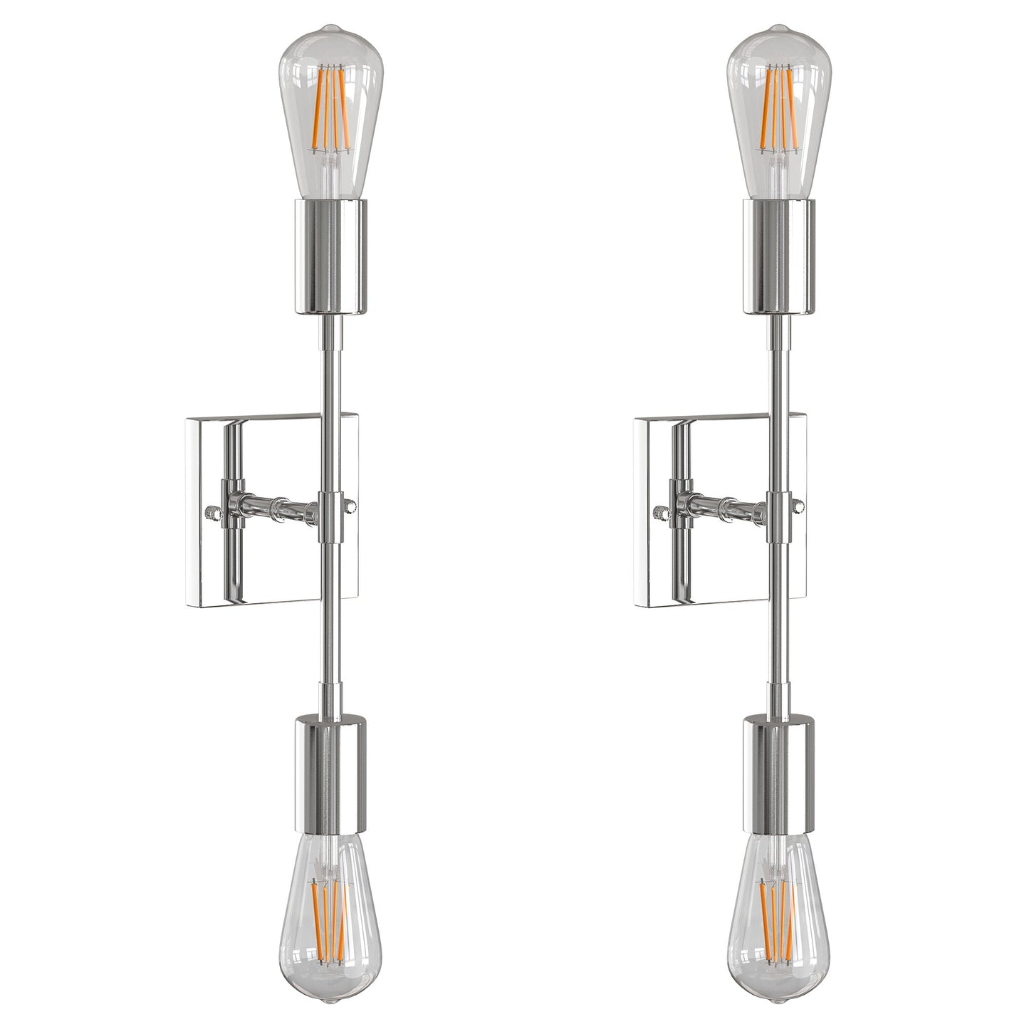 2 Light Vanity Light Double l Sconce Light,Linear Wall Lamp for Hallway Kitchen Bathroom,2 Pack